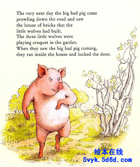 The Three Little Wolves and the Big Bad Pig(三只小狼和大坏猪) (05),绘本,绘本故事,绘本阅读,故事书,童书,图画书,课外阅读